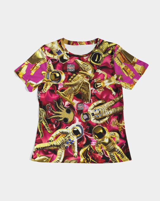 Robotic Abstrak Women's All-Over Print Tee