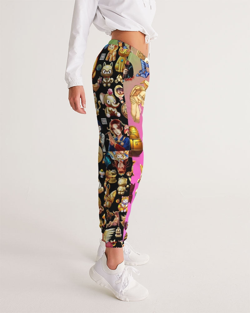 4 Annunaki Abstrak Collection Women's All-Over Print Track Pants