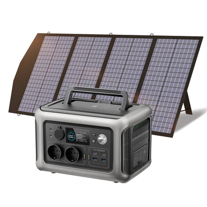 ALLPOWERS R600 Portable Powerstation with Solarpanel (Optional)，299Wh 600W LiFePO4 Battery for Home Backup Outdoors Camping RV