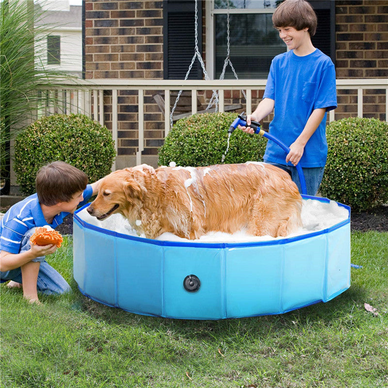 Foldable Dog Pool Pet Bath Swimming Tub Bathtub Outdoor Indoor Collapsible Bathing Pool For Dogs Cats Kids Pool