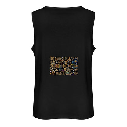 DTF 160gsm Men's Cotton Tank Top BX (Dual-sided Printing)