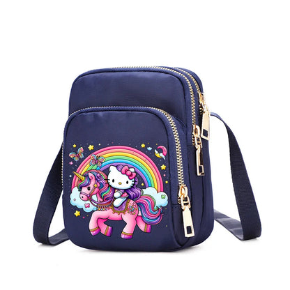 HelloKittys Women Shoulder Bag Small Multifunction Handbag Casual Tote Female Crossbody Bag  Messenger Bags Anime Purse Pouch