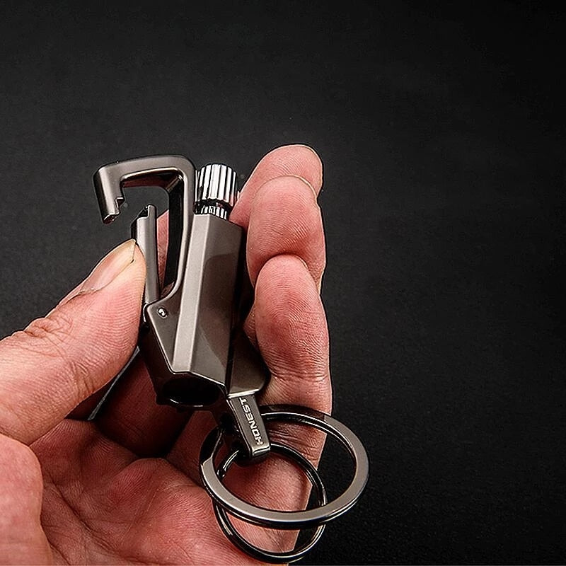 Portable Keychain Bottle Opener Metal Lighter