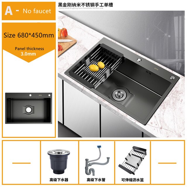 Stainless Steel Kitchen Sink Thickened Vegetable Sink