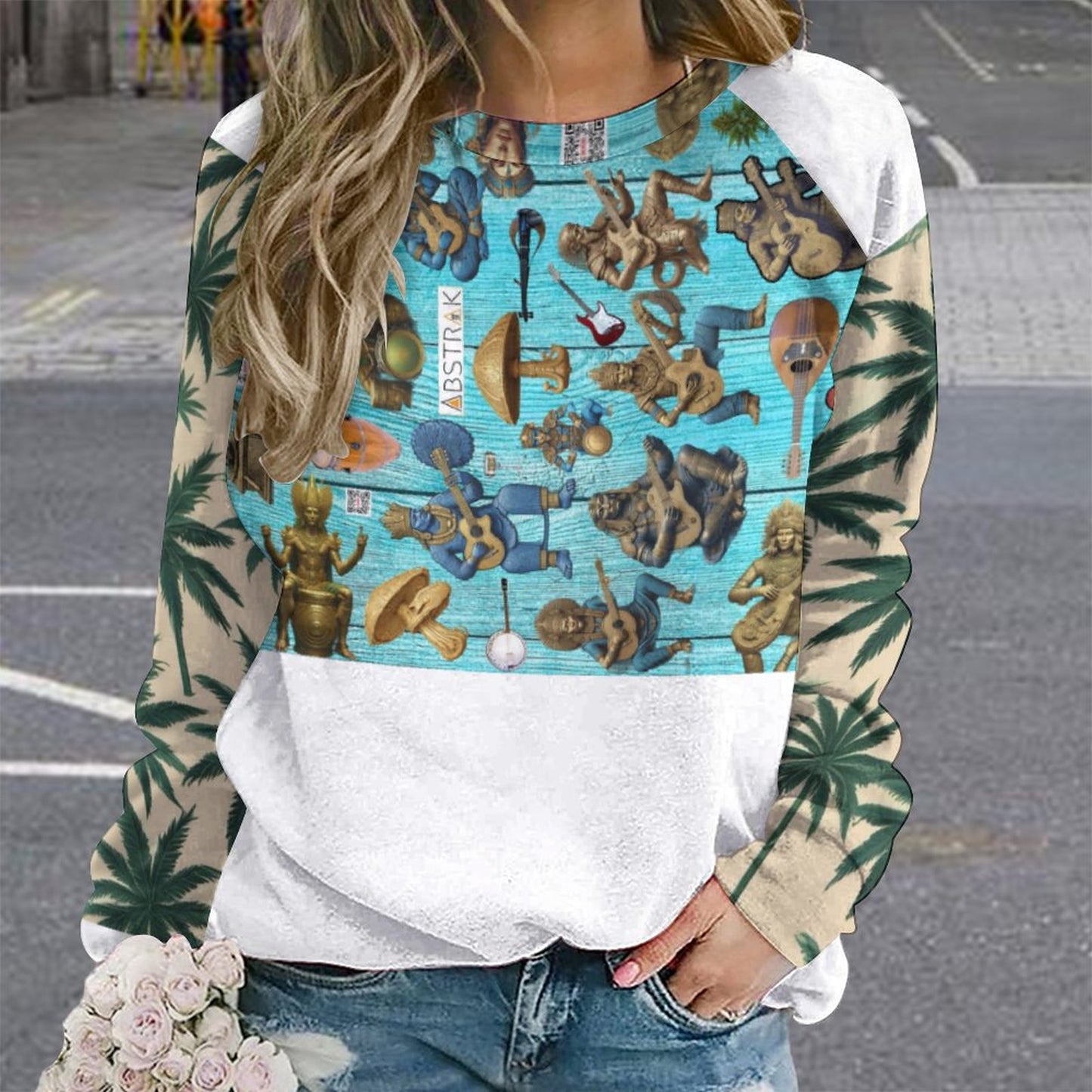 280gsm Custom Sweatshirt Designs Raglan Style RHDEC2 (All-Over Printing)