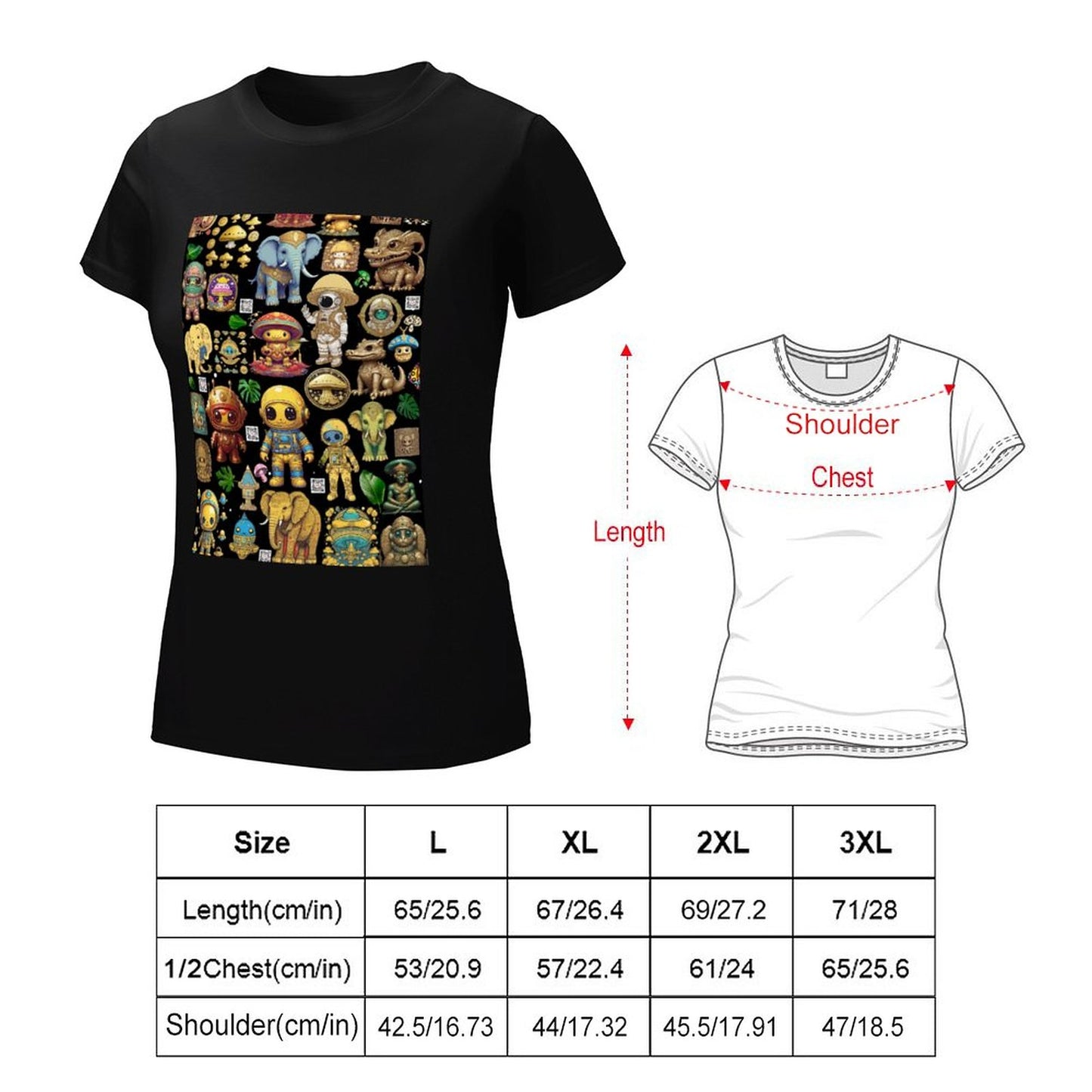 DTG 150gsm Women Custom Tees (High Definition & Dual-sided Printing)