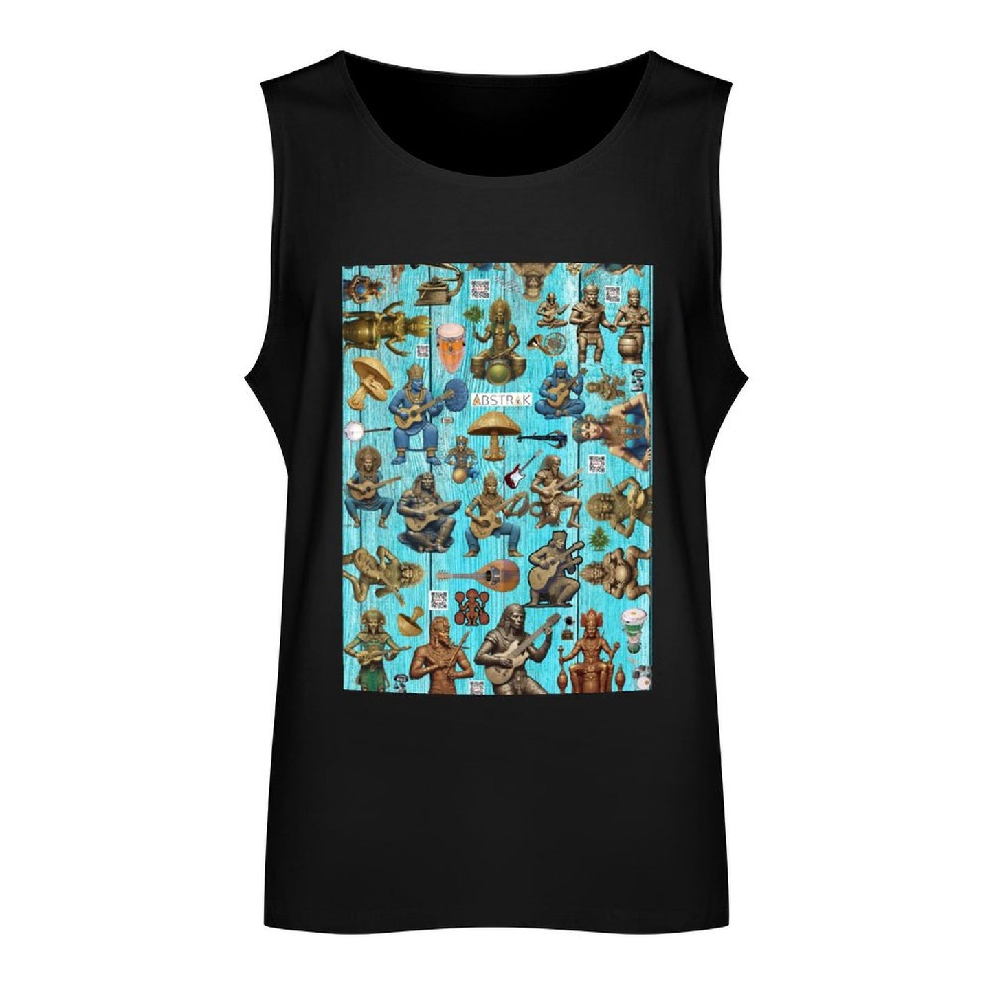 DTF 160gsm Men's Cotton Tank Top BX (Dual-sided Printing)