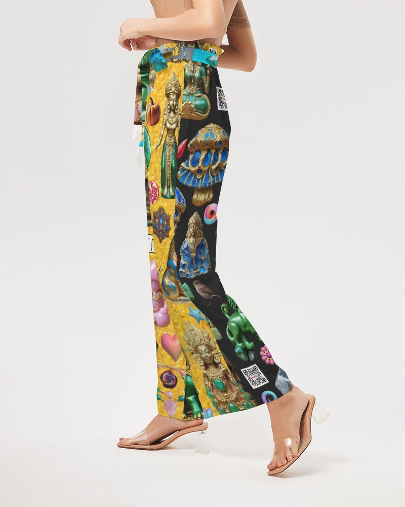 IMG_3100 Women's All-Over Print High-Rise Wide Leg Pants