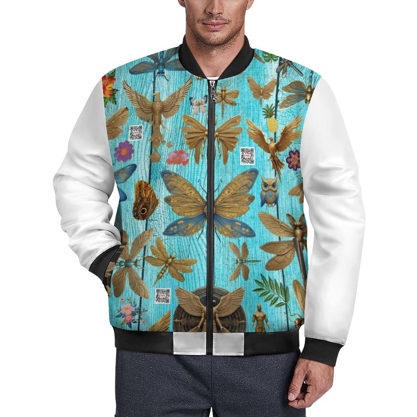 180gsm Zipper Bomber Jacket BMJ (All-Over Printing)