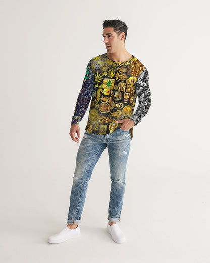 Abstraknyc Men's All-Over Print Long Sleeve Tee