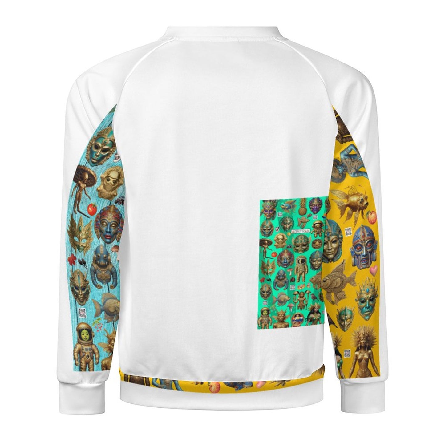 280gsm Men's Crewneck Sweatshirt Raglan A27H (All-Over Printing)