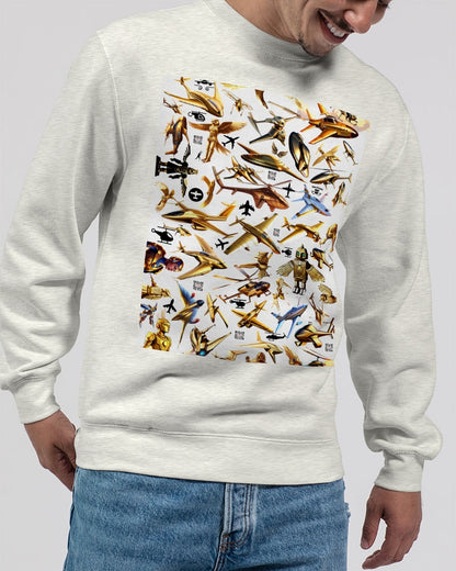 Planes Abstrak Unisex Premium Crewneck Sweatshirt | Lane Seven