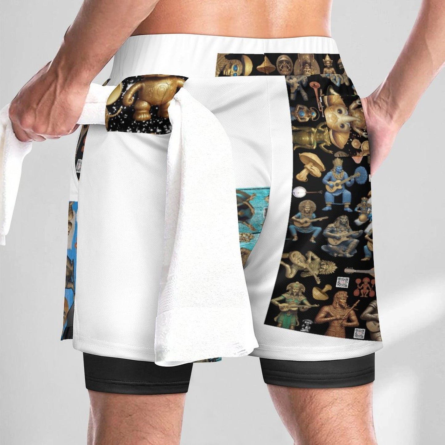 Men Beach Shorts with 4 Pockets DS076