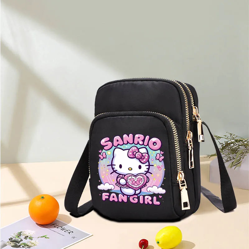 HelloKittys Women Shoulder Bag Small Multifunction Handbag Casual Tote Female Crossbody Bag  Messenger Bags Anime Purse Pouch