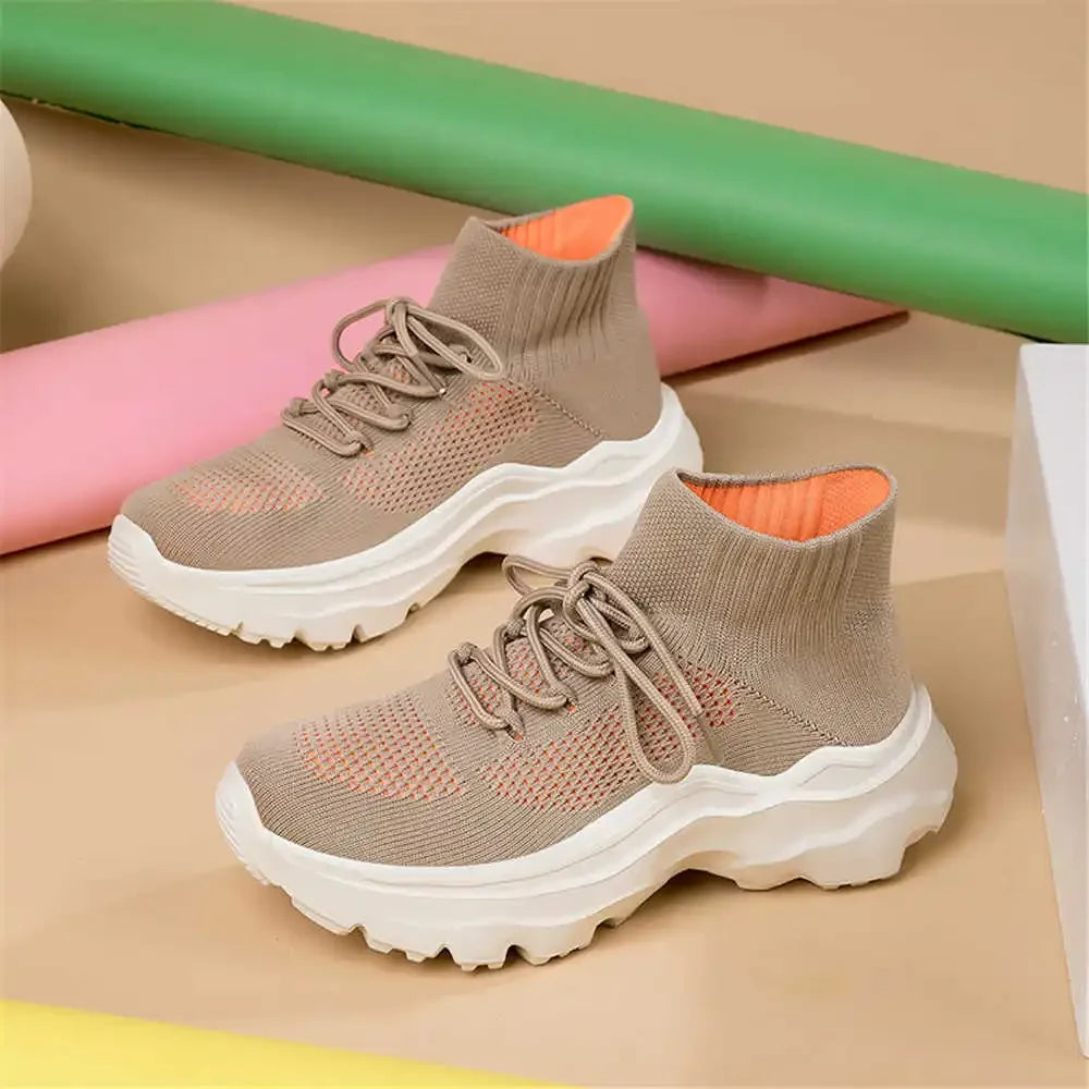 Verdes Thick Bottom Women's Tied Shoes Vulcanize White Shose For Women Sneakers Women Brand Sport Beskets Loofers Caregiver