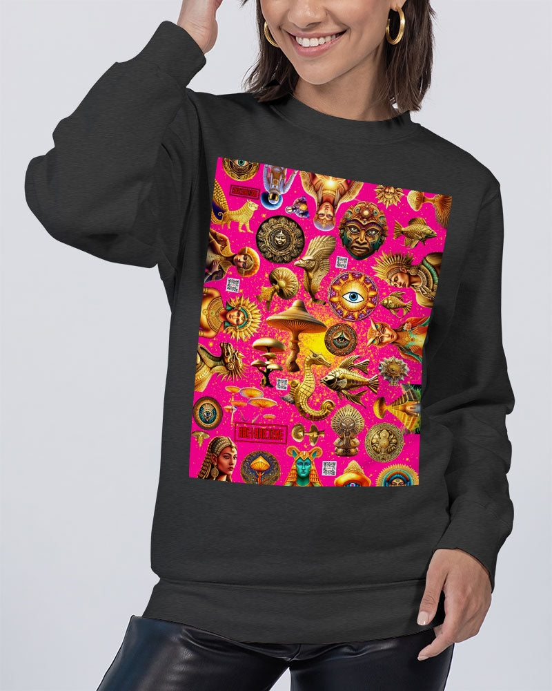 Eye and Face Abstrak Unisex Premium Crewneck Sweatshirt | Lane Seven