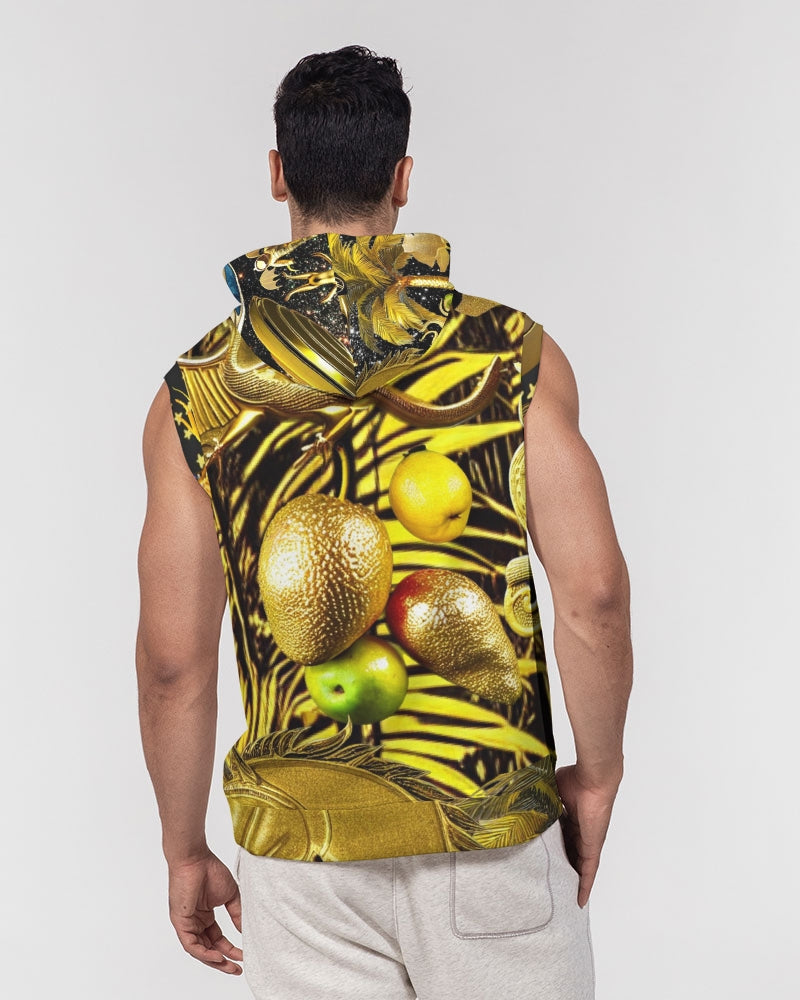 Outer Space Abstrak Men's All-Over Print Heavyweight Sleeveless Hoodie