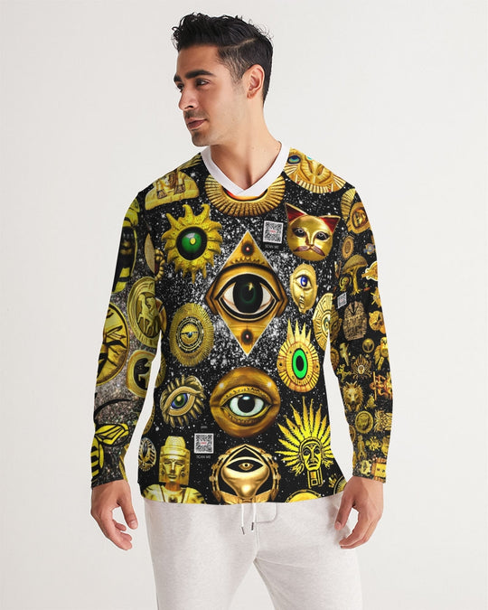 Evil Eye Abtrak Men's All-Over Print Long Sleeve Sports Jersey