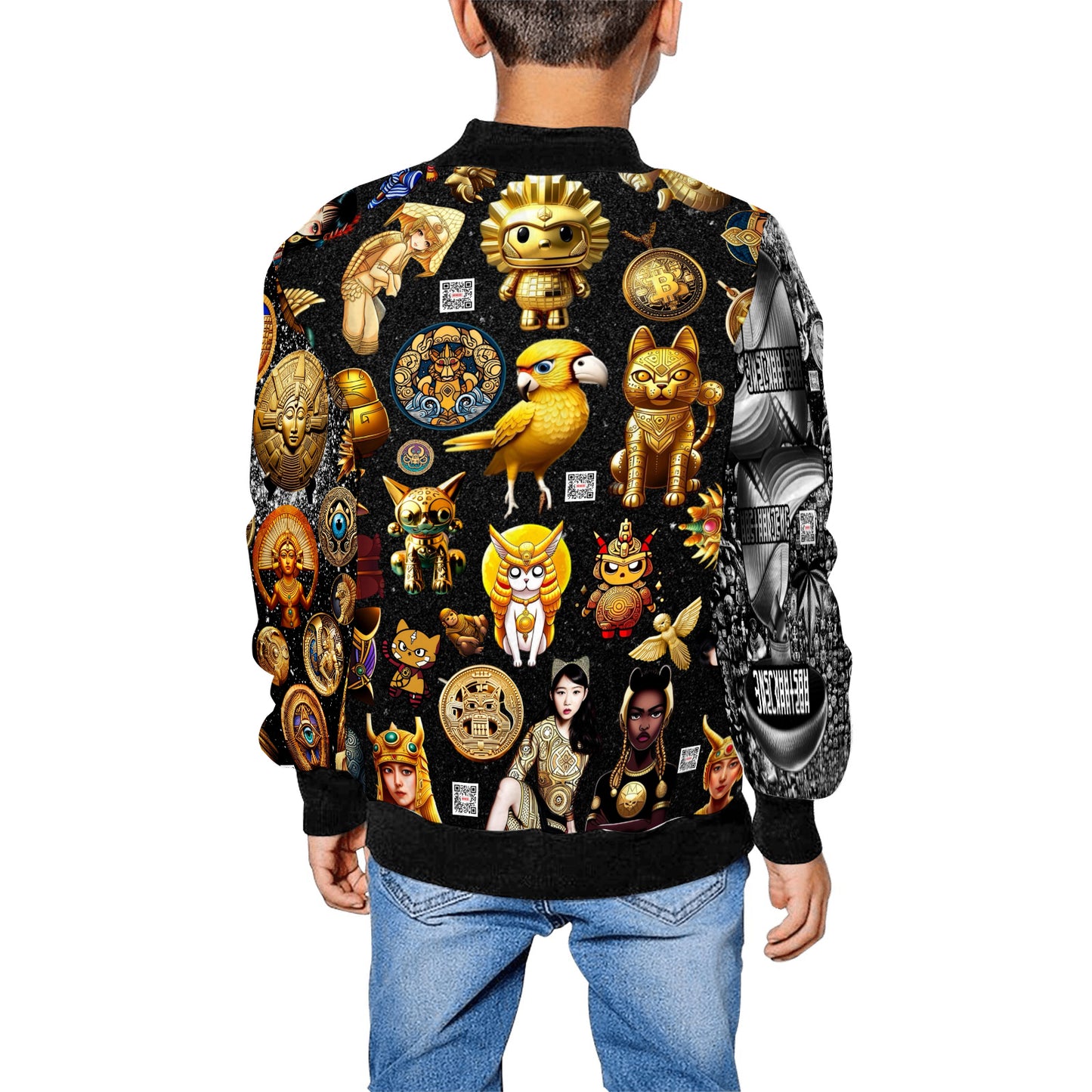 Kid's All Over Print Bomber Jacket(ModelH40)