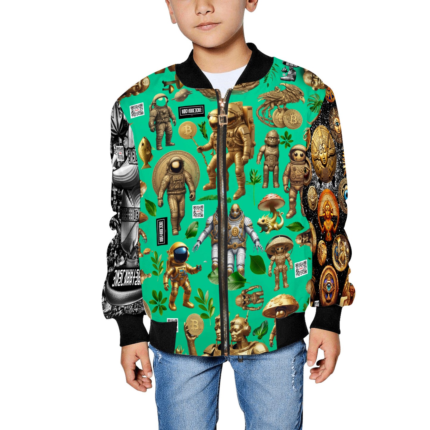 Kid's All Over Print Bomber Jacket(ModelH40)