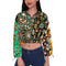 Women's Chiffon Cropped Jacket (Model H30)