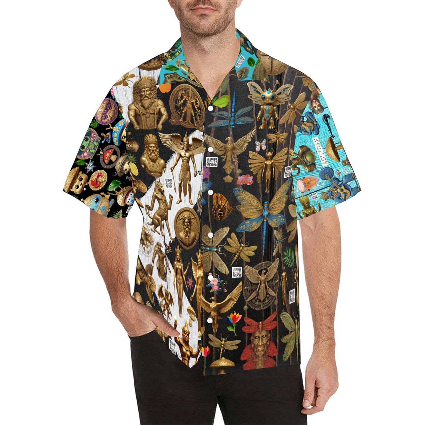 Men's All Over Print Hawaiian Shirt (Model T58)