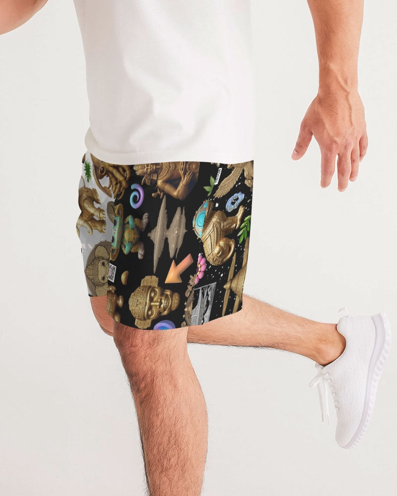 Elephant Collection Men's All-Over Print Jogger Shorts