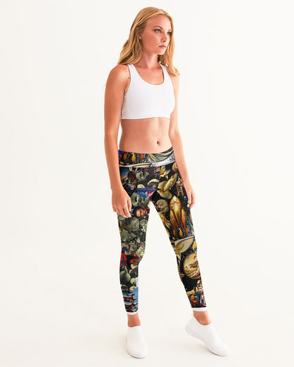 Trendy Abstrak Pattern Women's All-Over Print Yoga Pants