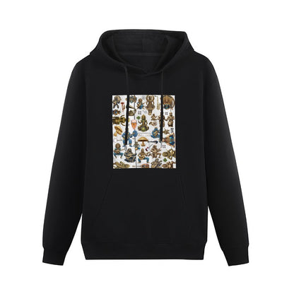 DTG 255gsm Men's Hoodie with Pouch (Dual-sided Printing)