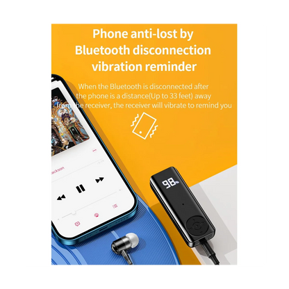 Bluetooth 5.3 Receiver 3.5mm AUX Adapter for Car Headphone Speaker Music Wireless Audio Receiver,with Headset Cable