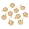 10 PCS Brass Pendants with Zirconia Star Pattern Clear Golden for Making DIY Jewelry Necklace Earring Bracelet  Charms Gifts