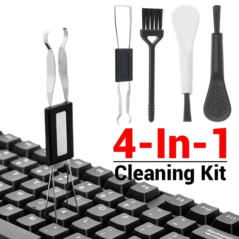 4 in 1 Mechanical Keyboard Key Cap Puller Universal Keycap Shaft Remover Key Board Button Extractor Replacement Cleaning Tools