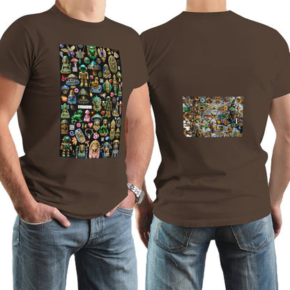 DTG 150gsm Short Sleeve Tshirt Men (High Definition & Dual-sided Printing)