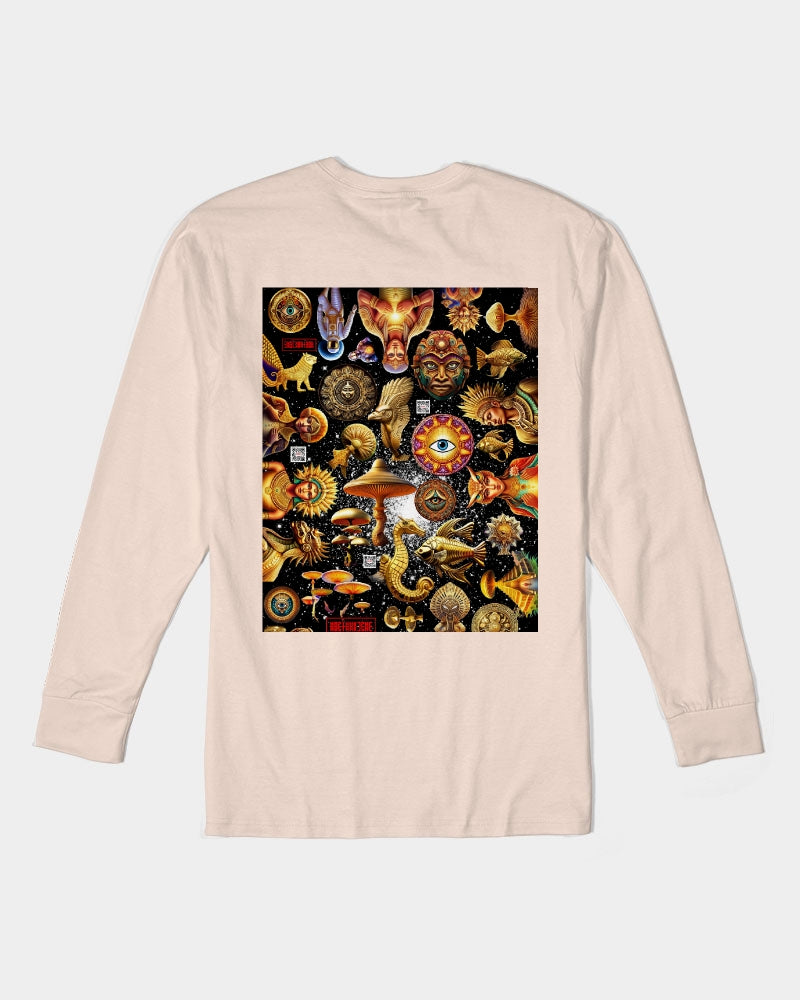 Eye and Face Abstrak Unisex Long Sleeve Tee | Lane Seven