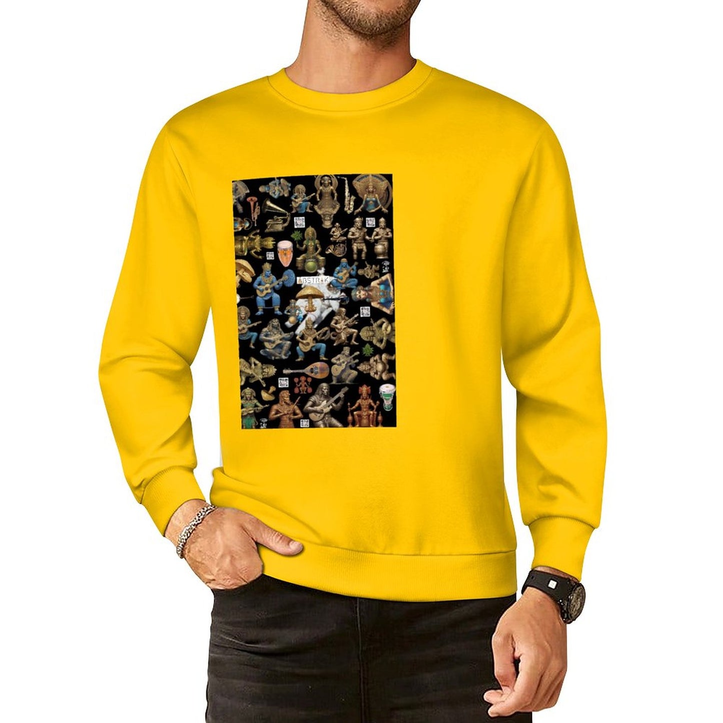 DTF 250gsm Cotton Men's Sweatshirt (Front Printing)