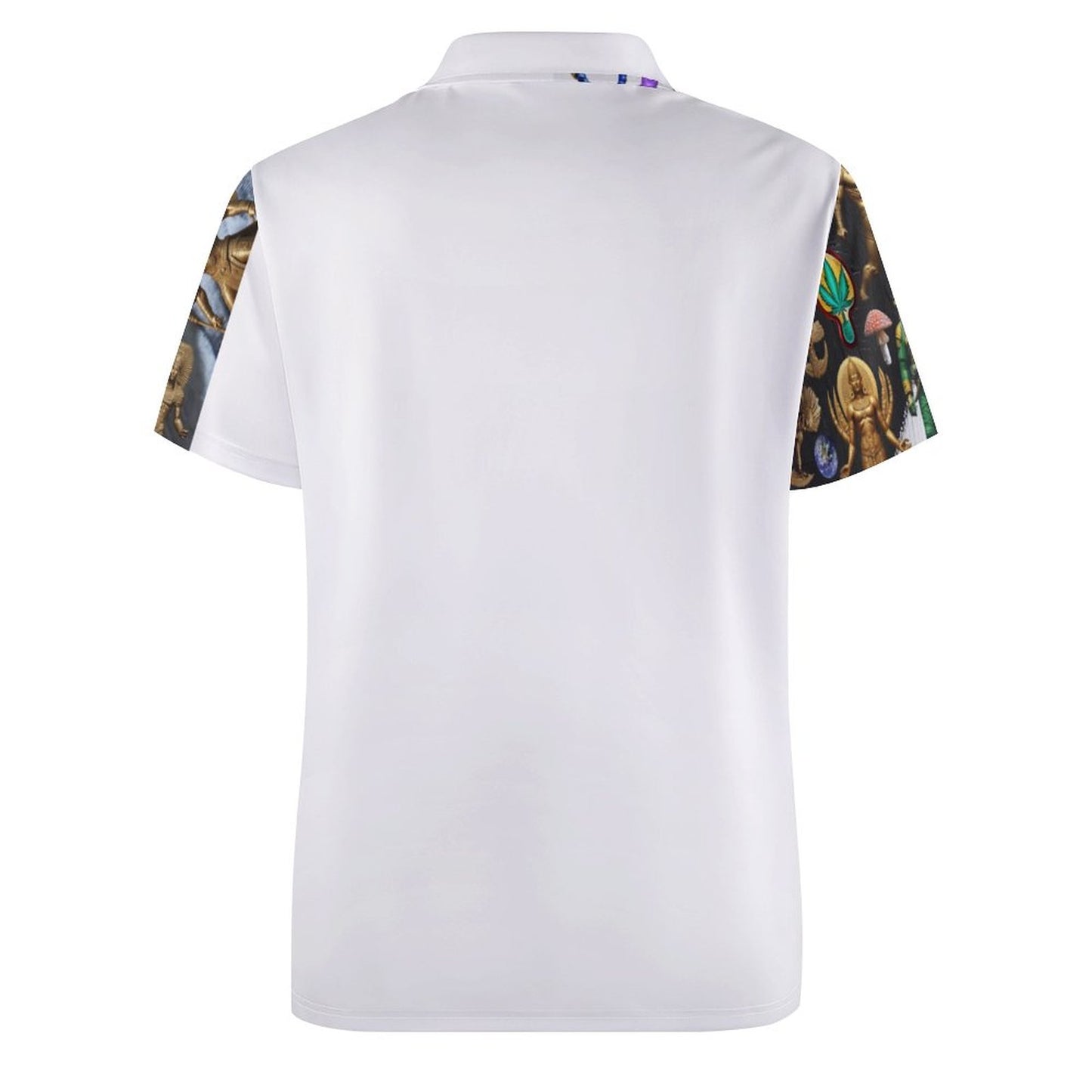 Custom Polo Shirts with All-Over printing Design Straight B612