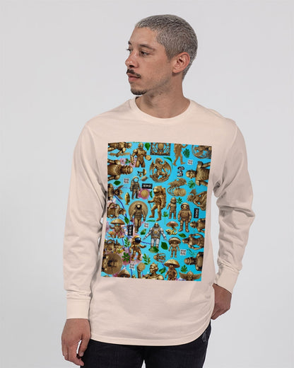 Mushroom Abstak Collection Unisex Long Sleeve Tee | Lane Seven