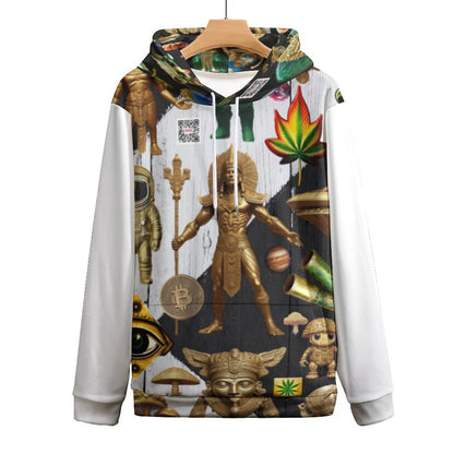 230gsm Men's Cool Hoodie with Double-layer Cap (All-Over Printing)