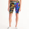 Trendy Abstrak Pattern Women's All-Over Print Mid-Rise Bike Shorts