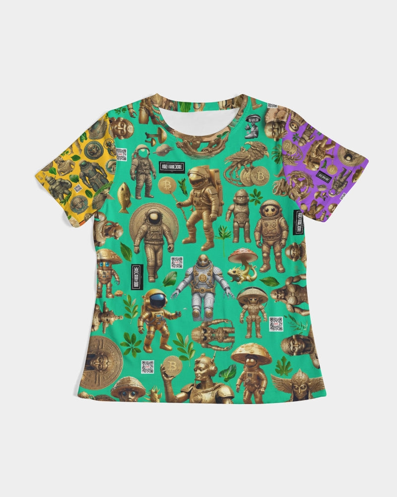 Ancient Abstrak Collection Women's All-Over Print Tee