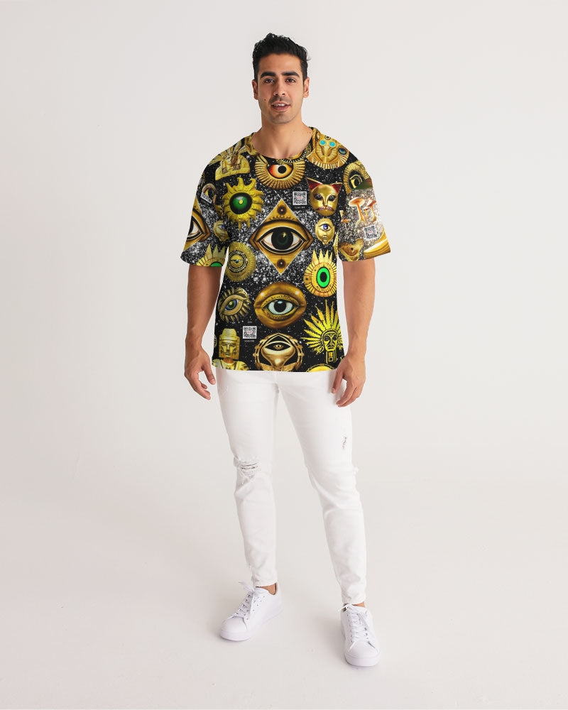 Illustration Abstrak Men's All-Over Print Premium Heavyweight Tee