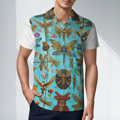 Short Sleeve Men's POLO T-shirt (All-Over Printing)