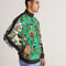 Mushroom Abstak Collection Men's All-Over Print Stripe Sleeve Track Jacket