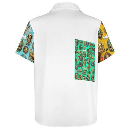 Men's Short Sleeve Father's Day Shirt with Pocket B339