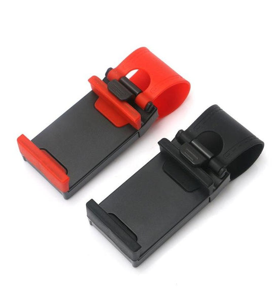 Car Steering Wheel Phone Clip Mount Holder Universal Bike Auto Camera GPS Stand Bracket For Phone