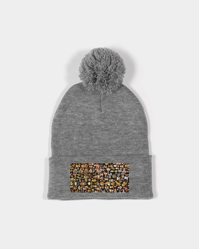 4 Annunaki Abstrak Collection Pom-Pom Knit Beanie | Sportsman