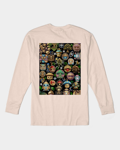 Mushroom Abstak Collection Unisex Long Sleeve Tee | Lane Seven