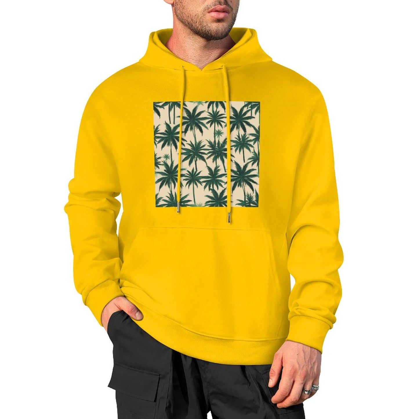 DTF 250gsm Cotton Men's Hoodie with Pocket (Front Printing)