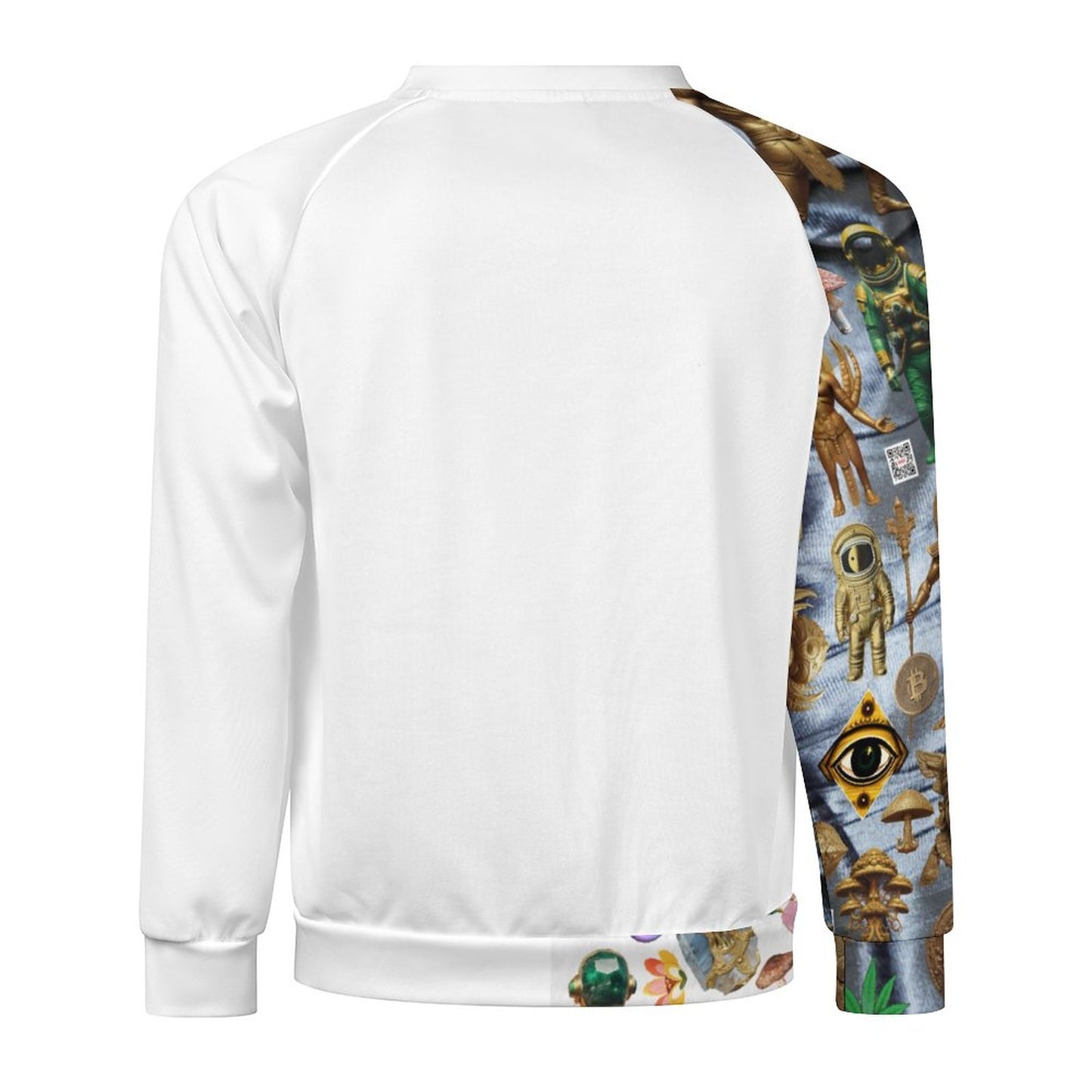 280gsm Men's Crewneck Sweatshirt Raglan A27H (All-Over Printing)