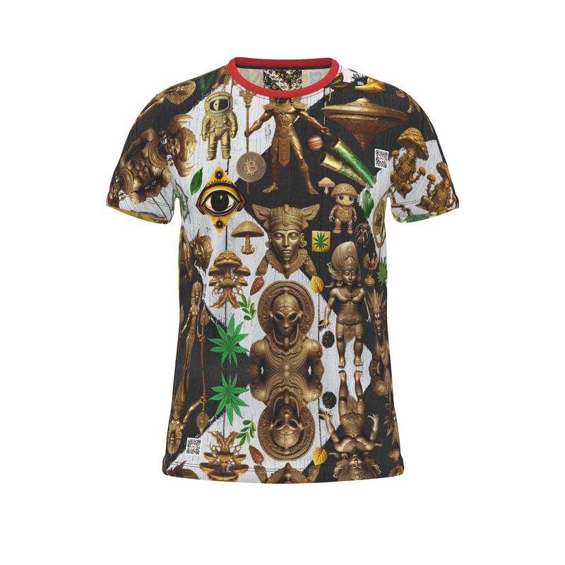 Cut and Sew All Over Print T-Shirt